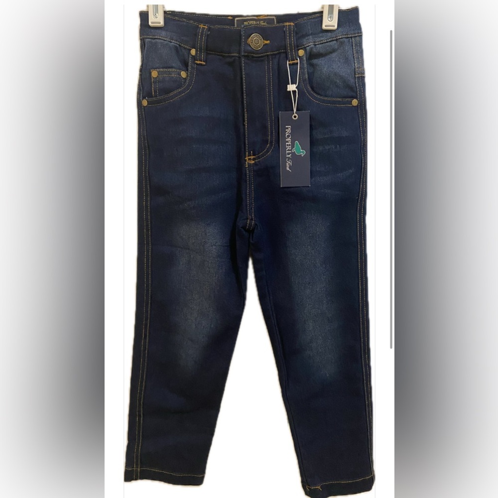 NWT Properly Tied Boys Lowcountry Jean Dark Wash - size 5